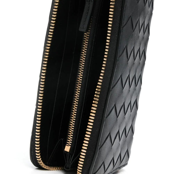 Bottega Veneta premium wallets detail and craftsmanship close-up