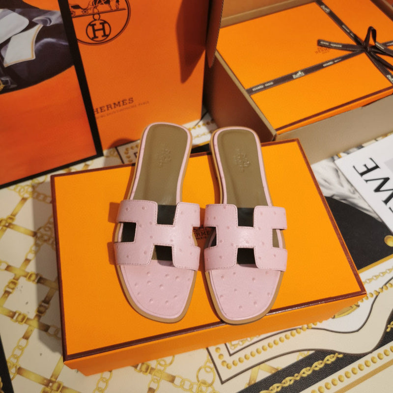 Hermès Burgundy Crisscross Strap Sandals - Back View