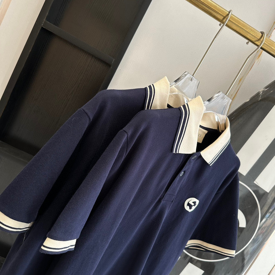 Gucci Polo Shirts- Gucci Polo Shirt Classic Designer Cotton Polo Shirt