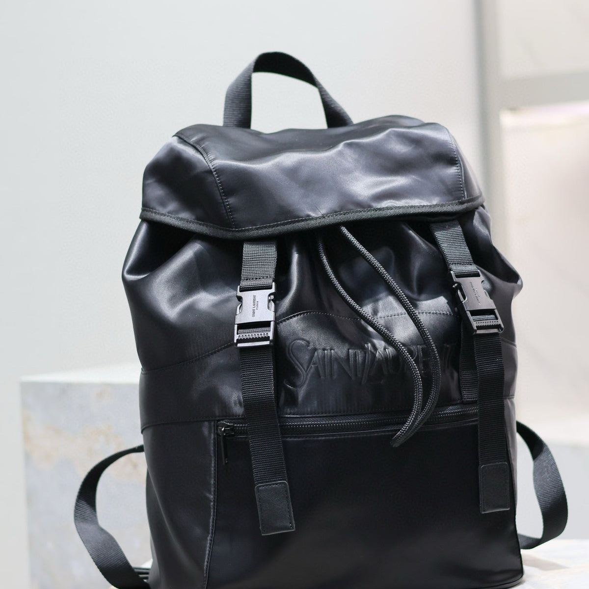 Saint Laurent Bags- Saint Laurent Leather Backpack Premium Designer Shoulder Bag