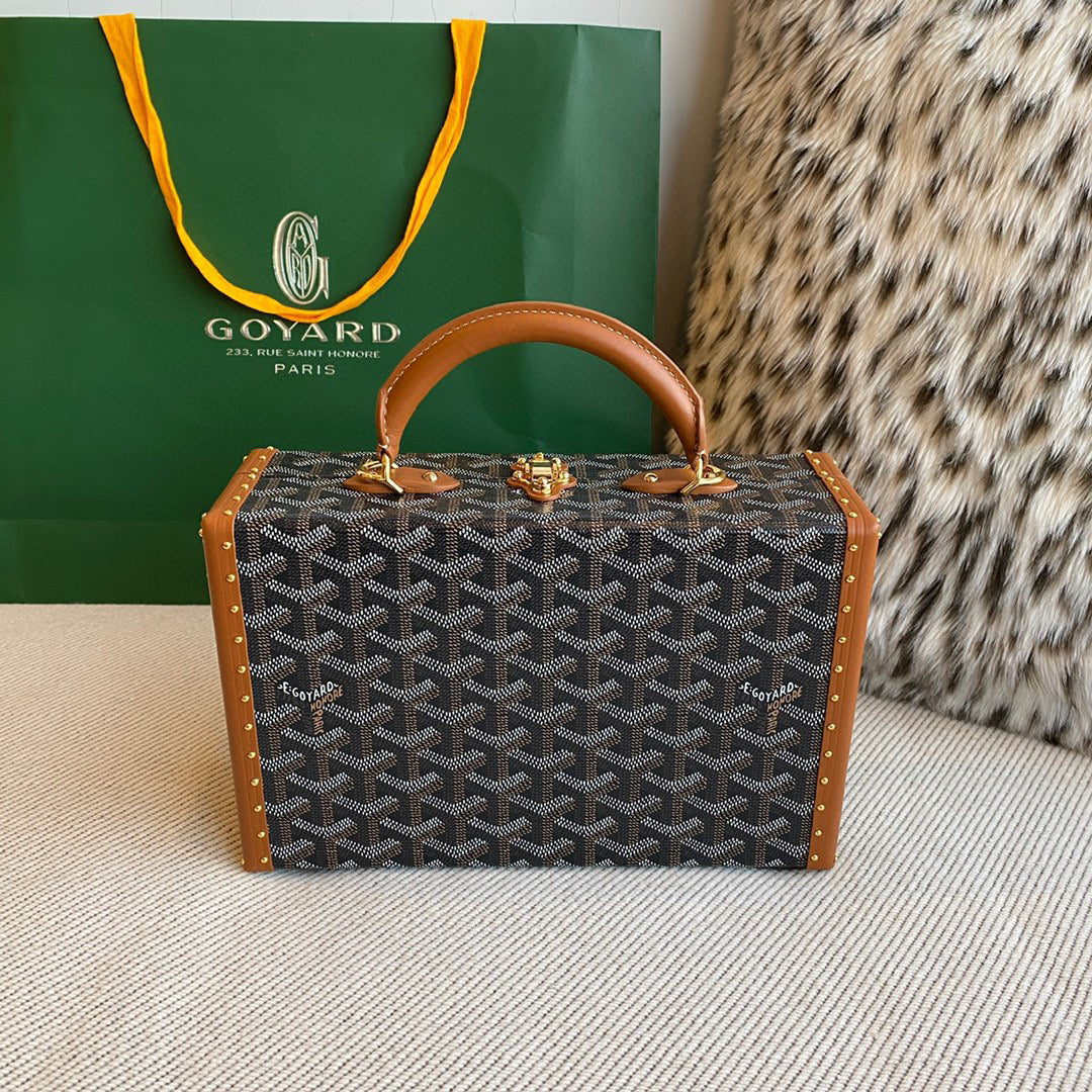 Bags- Goya Grand Hotel Trunk Bag Luxury Designer Leather Handbag