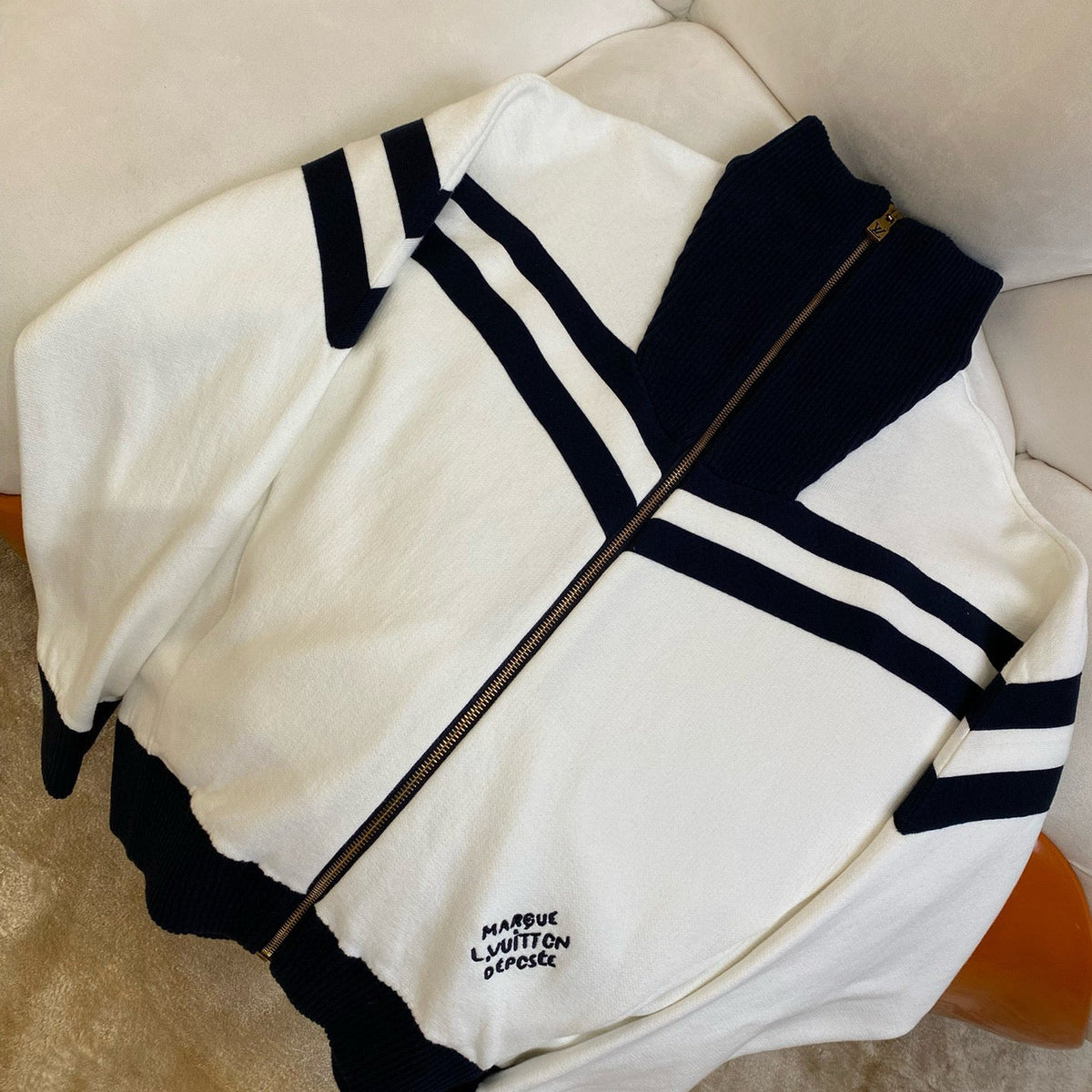 Louis Vuitton Sweaters- Louis Vuitton Lou Zip Jumper Premium Casual Designer Knitwear