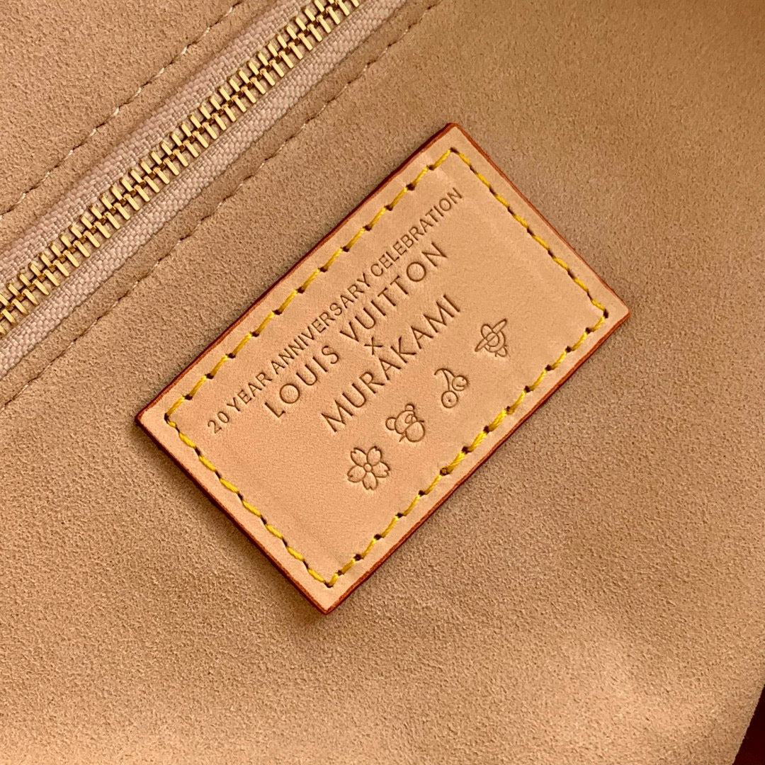 Louis Vuitton Bags- Louis Vuitton Lou x Murakami Onthego Mm Bag Elegant Everyday Designer Handbag