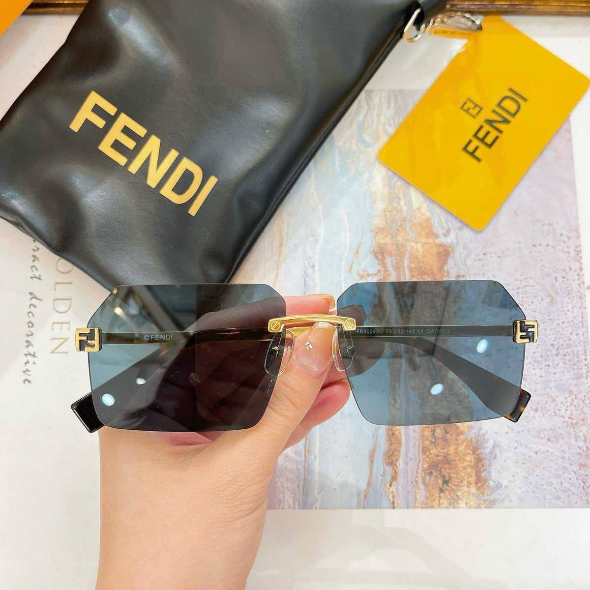 Sunglasses- Fen Sunglasses Luxury Designer UV Sunglasses