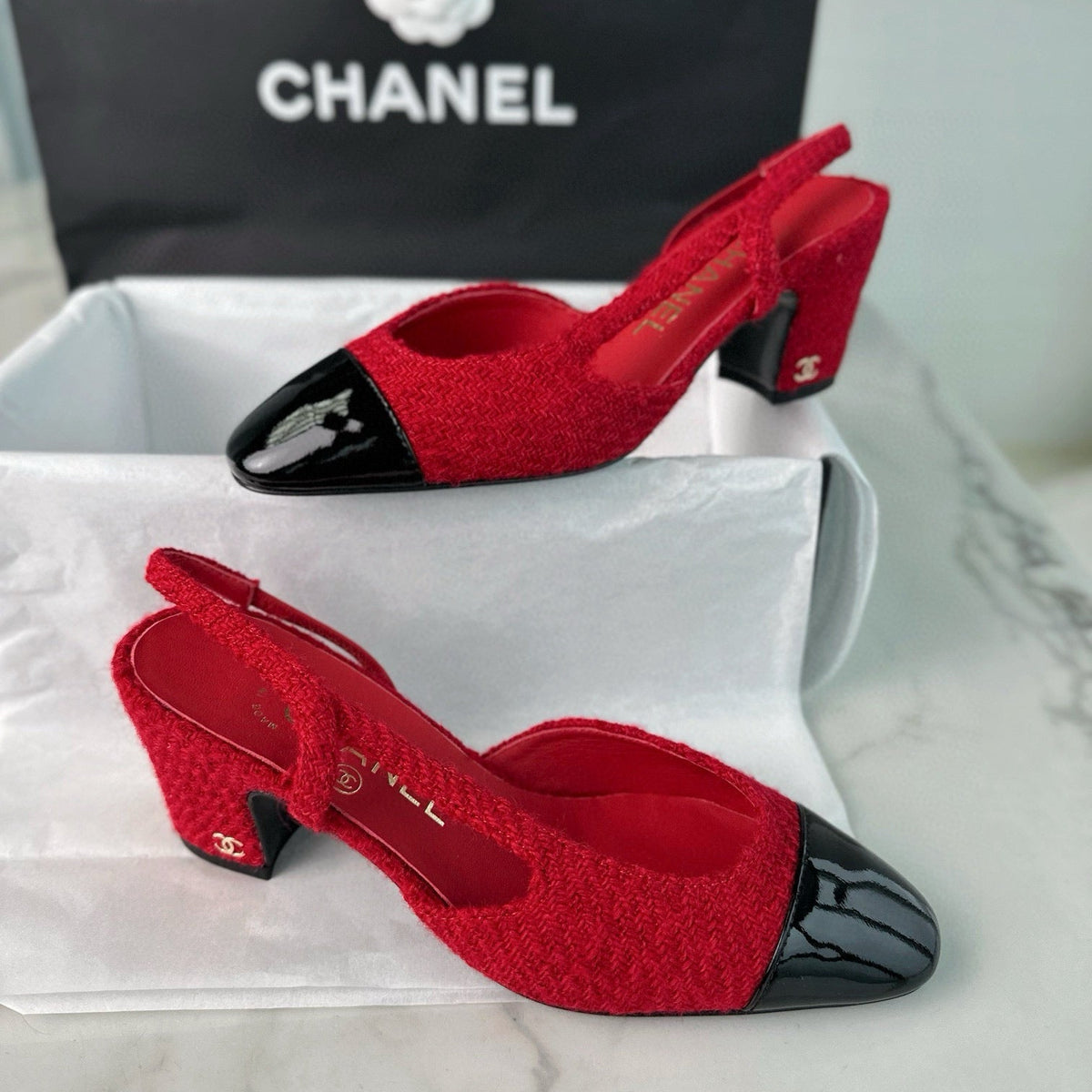 Chanel Shoes- Chanel Slingback Heels Comfortable Everyday Designer Shoes