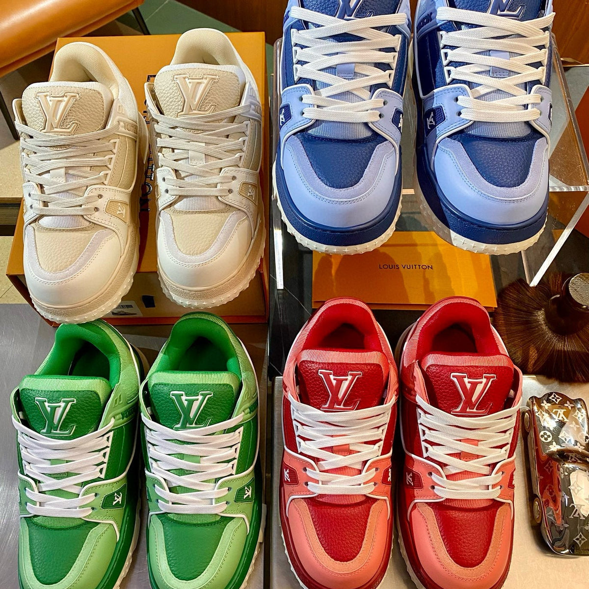 Louis Vuitton Shoes- Louis Vuitton Lou Trainer Maxi Trainers Premium Designer Casual Shoes