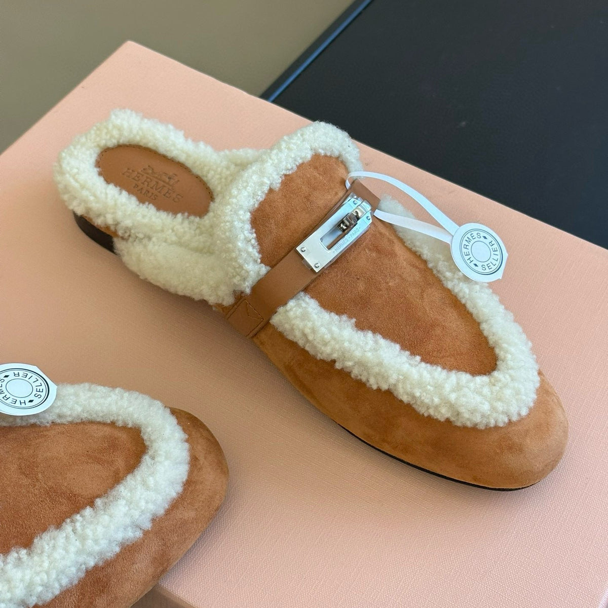 Accessories- Herm Kelly Mules Luxury Designer Fashion Accessory