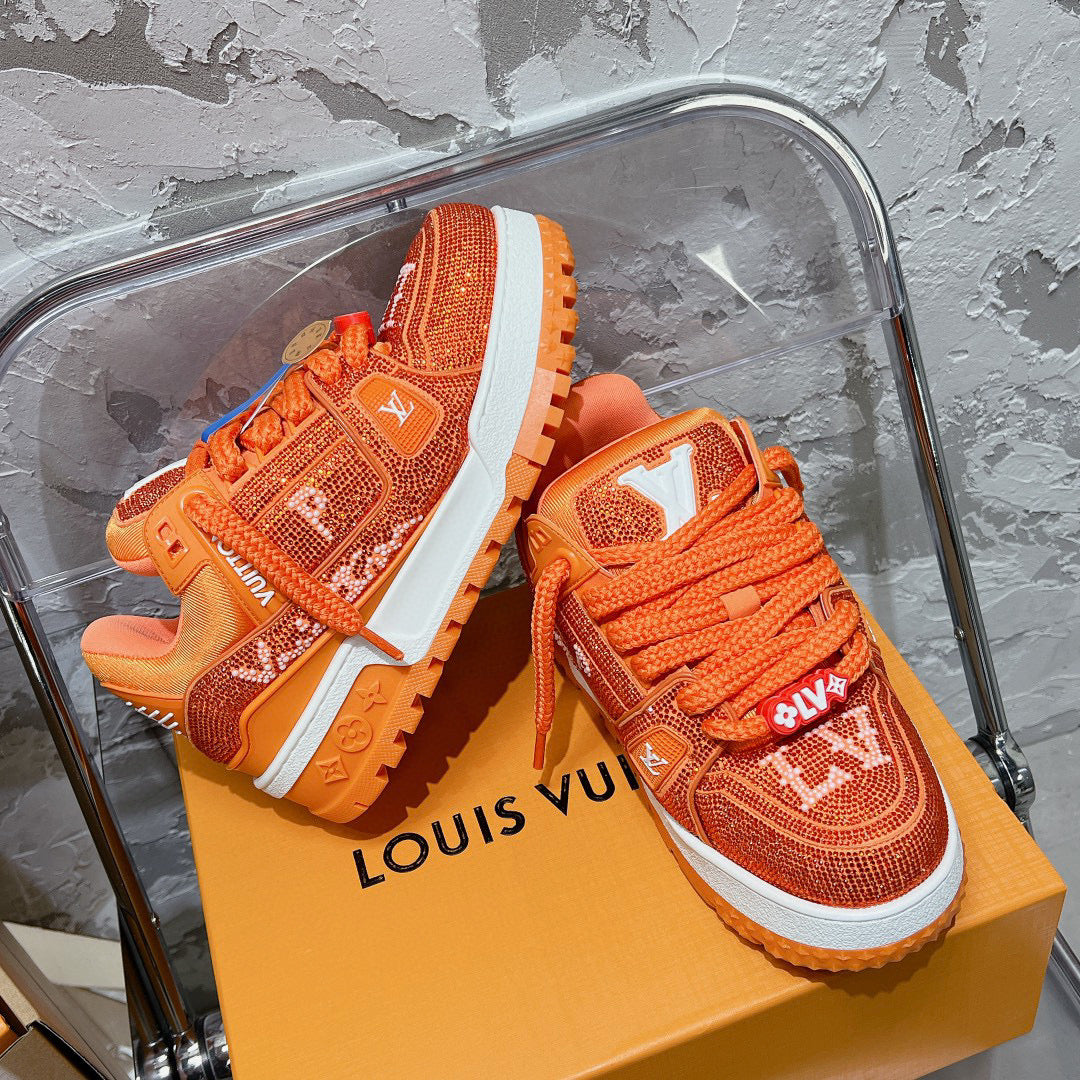 Louis Vuitton Shoes- Louis Vuitton Lou Trainers Premium Designer Casual Shoes