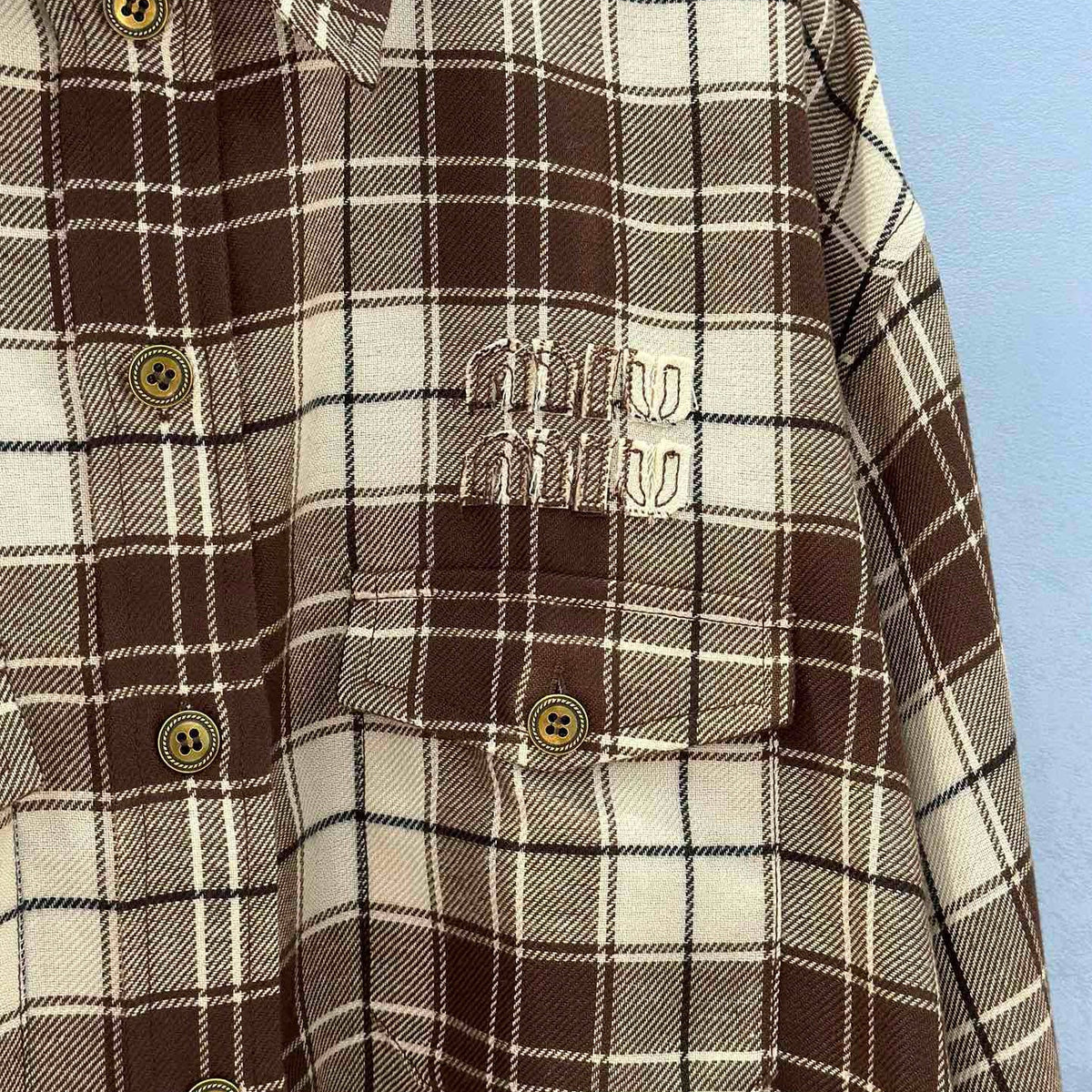 Tops- Miu M Shirt Elegant Everyday Designer Top