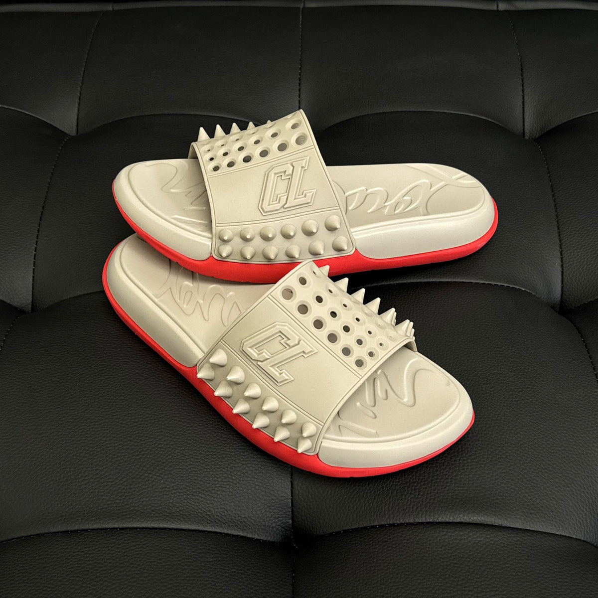 Shoes- Cl Spike Slides Comfortable Everyday Designer Shoes
