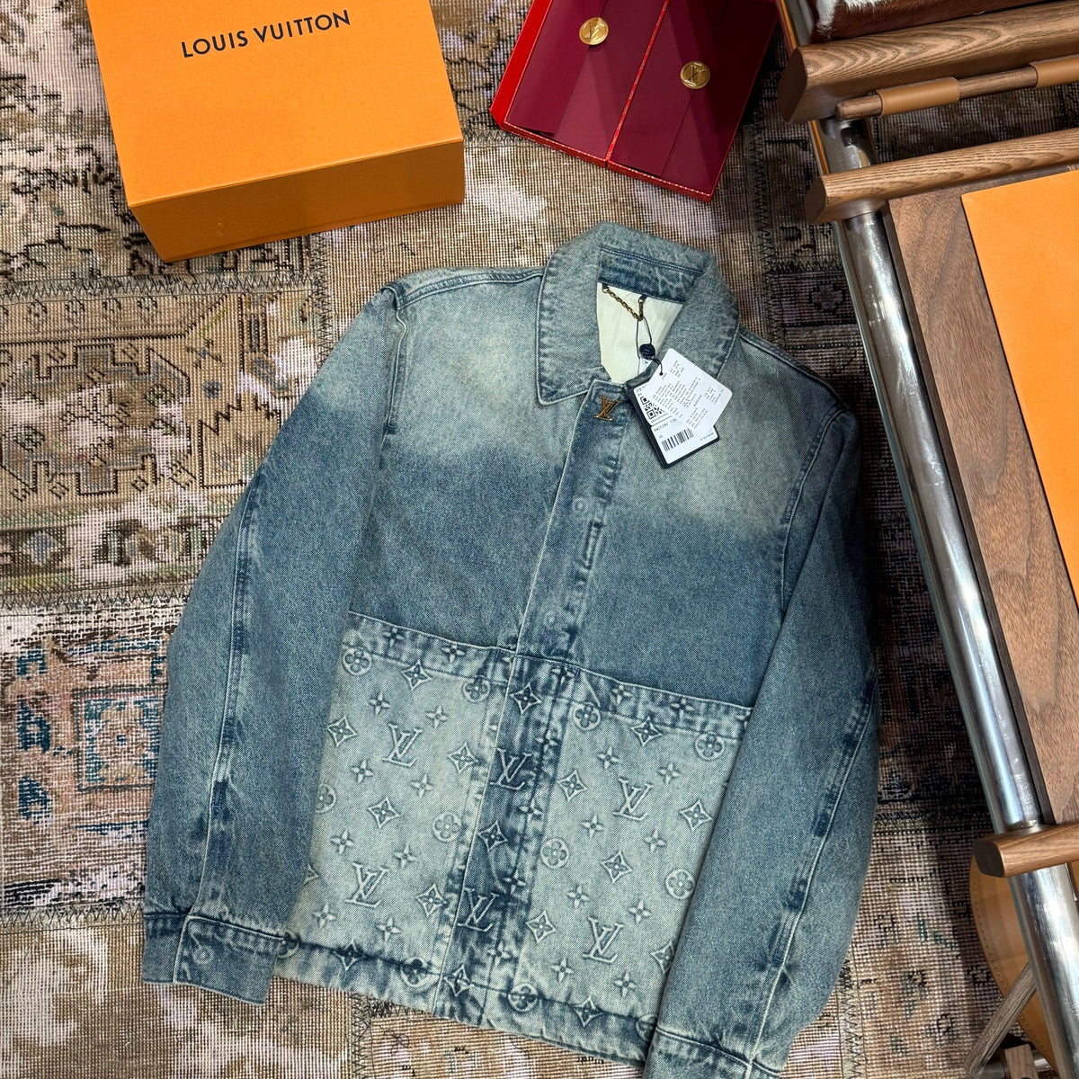 Louis Vuitton Jackets- Louis Vuitton Lou Denim Jacket Stylish Everyday Designer Outerwear