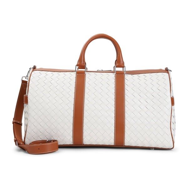 Bottega Veneta Bags? Bottega Veneta Medium Classic Intrecciato Duffle Bag Men Luxury Designer Leather Handbag