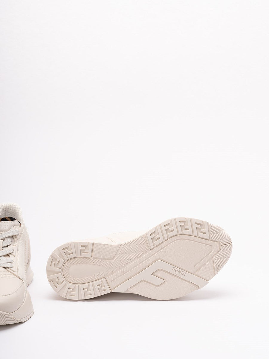 Close-up of Fendi athletic hardware and fine stitching