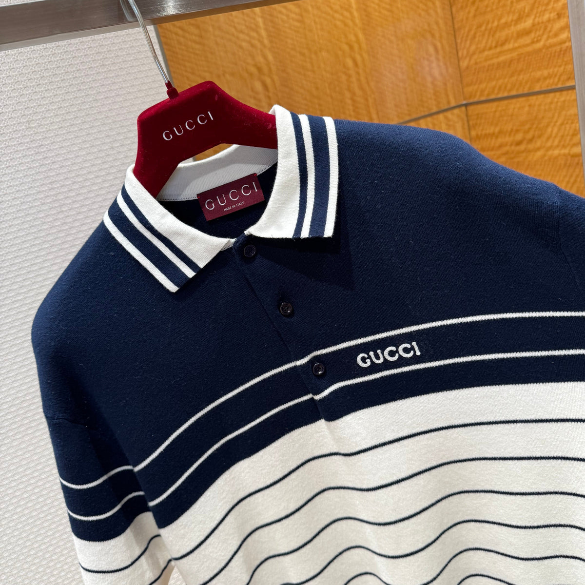 Gucci Polo Shirts- Gucci Polo Shirt Classic Designer Cotton Polo Shirt