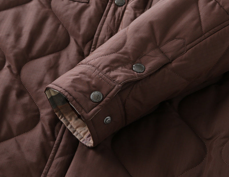 Close-up of Burberry designer clothing craftsmanship