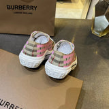 Burberry White Low-Top Sneakers - Back View