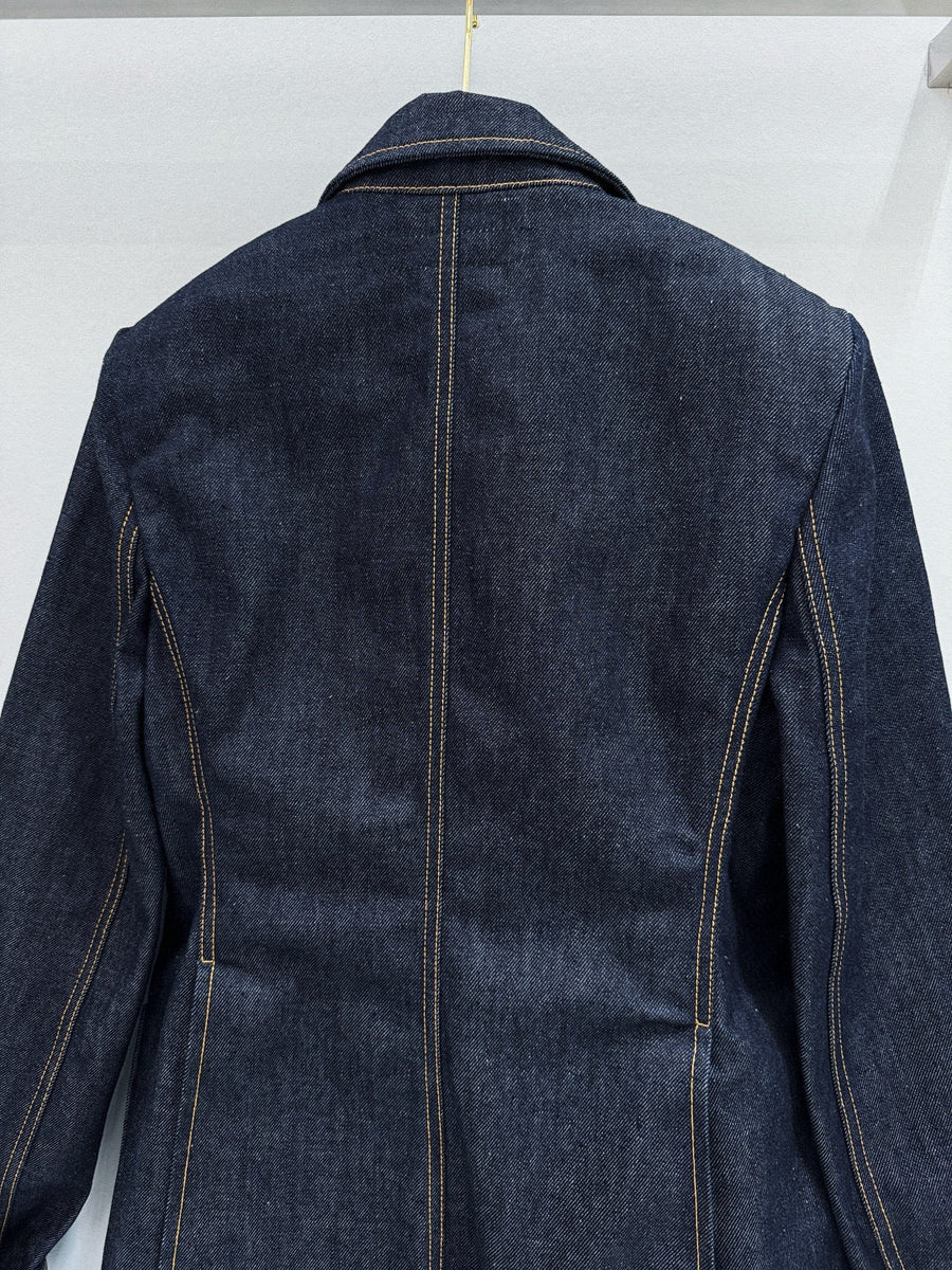 Louis Vuitton Jackets- Louis Vuitton Lou Denim Blazer Stylish Everyday Designer Outerwear