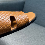 Hermès Beige Loafer Flats - Detail Shot of Craftsmanship