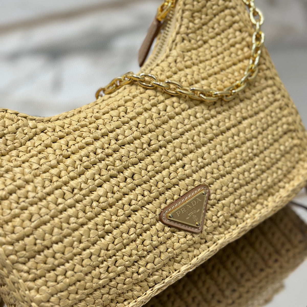 Bags- Pd Re-edition Crochet Mini Bag Luxury Designer Leather Handbag