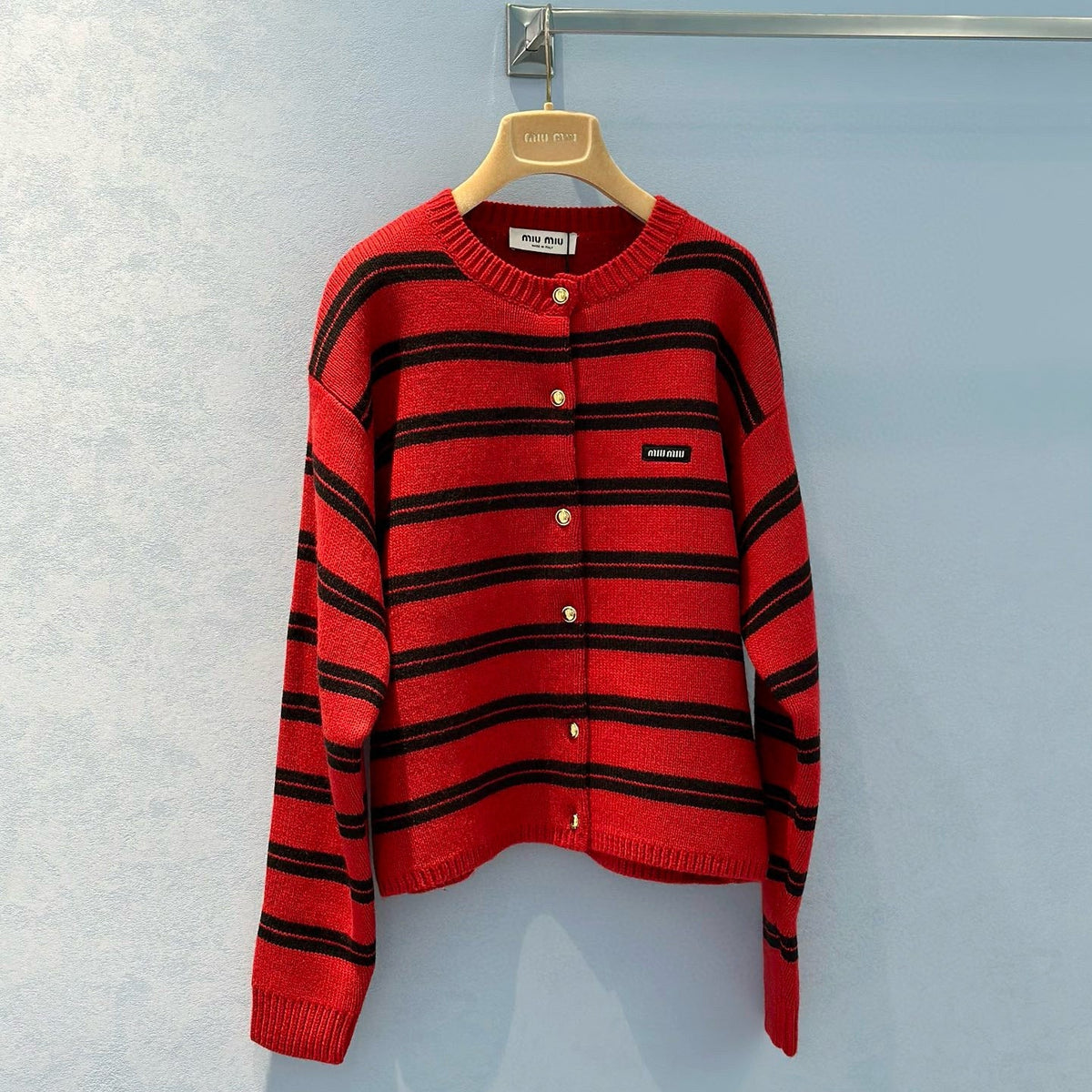 Sweaters- Miu M Cardigan Premium Casual Designer Knitwear