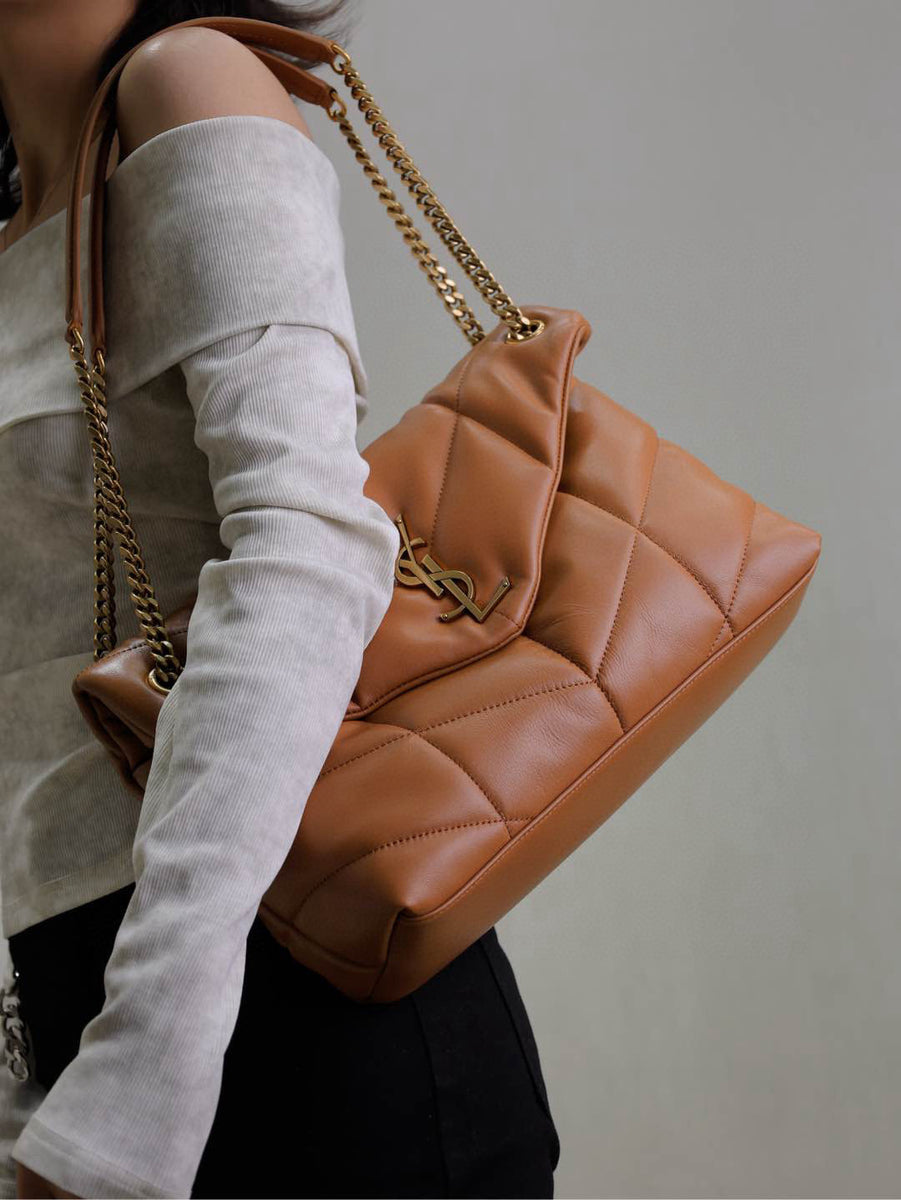 Saint Laurent Bags- Saint Laurent Loulou Medium Puffer Bag Elegant Everyday Designer Handbag