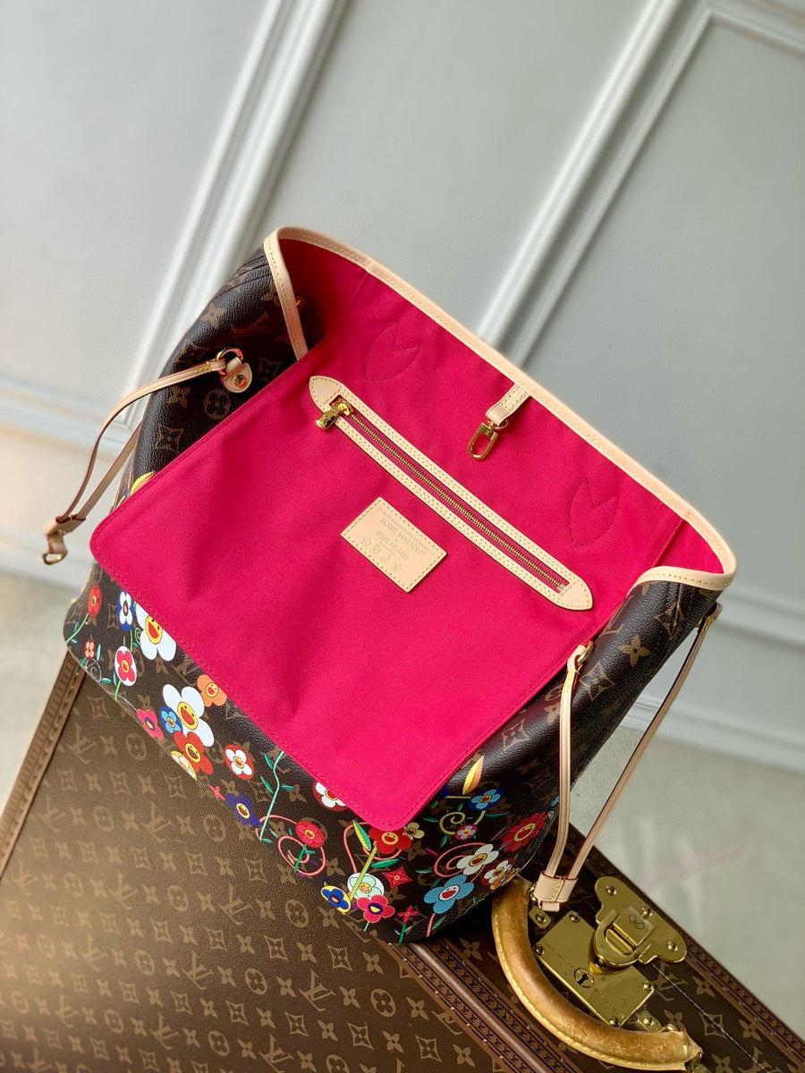 Louis Vuitton Bags- Louis Vuitton Lou x Murakami Neverfull Mm Bag Elegant Everyday Designer Handbag