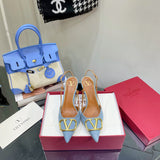 Close-up of Valentino Garavani shoes craftsmanship