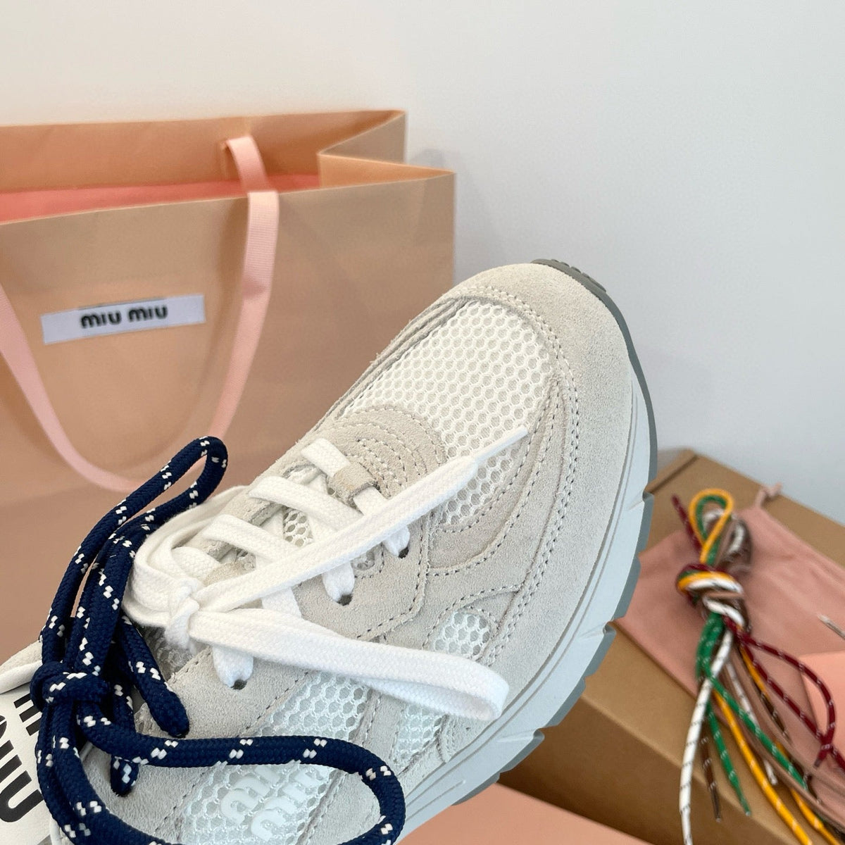 Shoes- Miu M Trainers Luxury Lifestyle Designer Footwear