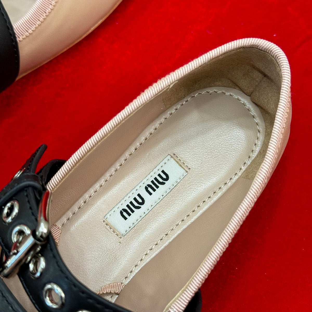 Shoes- Miu M Ballerina Flats Premium Designer Casual Shoes