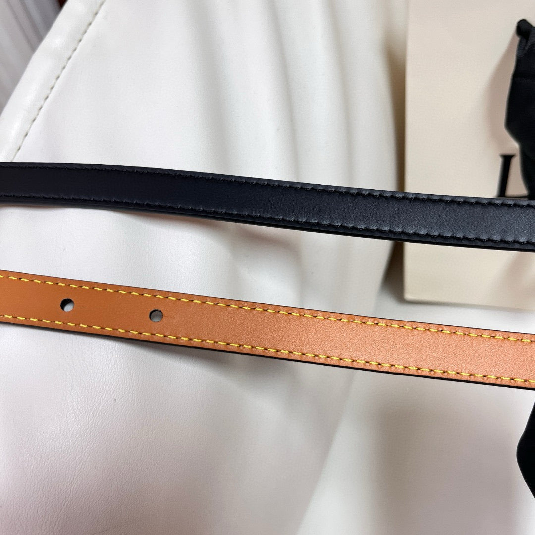 Belts- Loew Belt 1.5 Cm Premium Leather Designer Belt