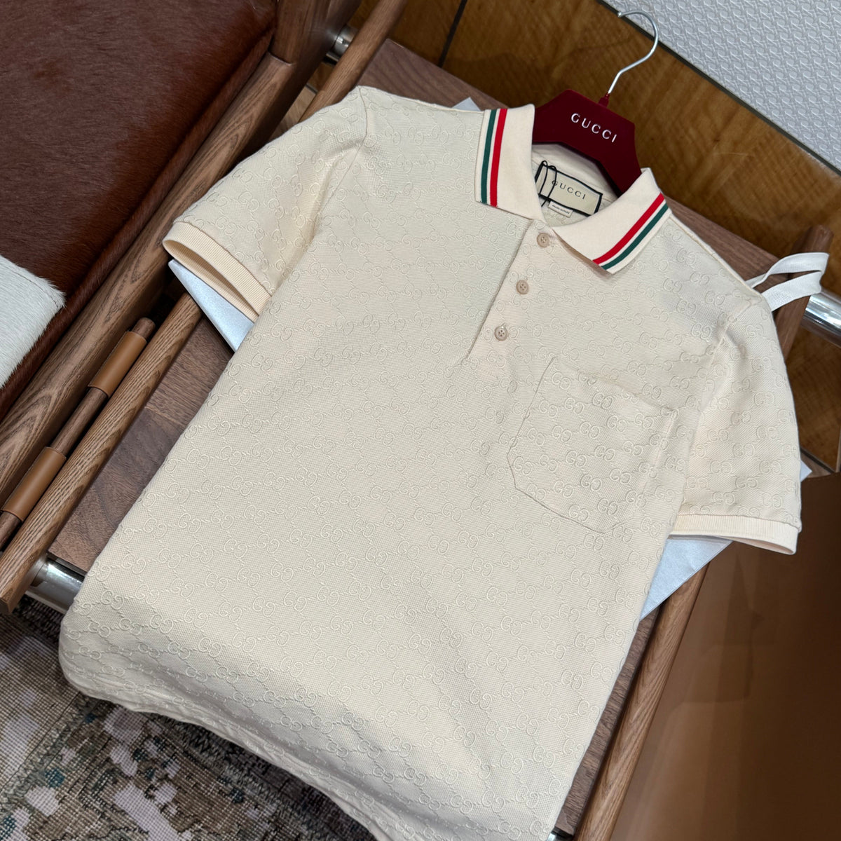 Gucci Polo Shirts- Gucci Polo Shirt Classic Designer Cotton Polo Shirt
