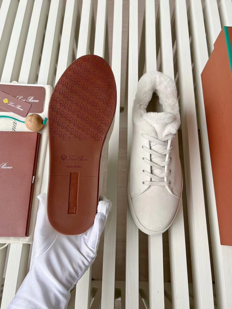 Shoes- Loro P Fur Nuages Sneakers Comfortable Everyday Designer Shoes