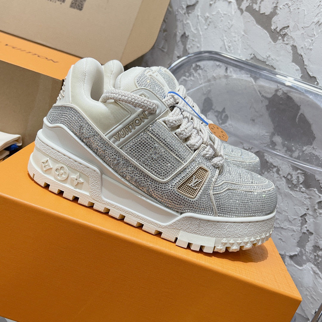 Louis Vuitton Shoes- Louis Vuitton Lou Trainers Comfortable Everyday Designer Shoes