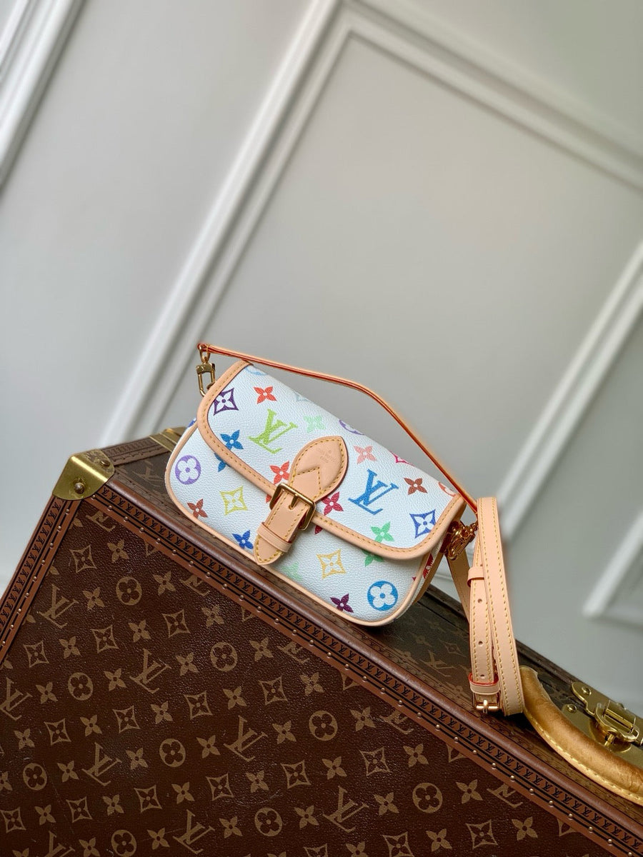 Louis Vuitton Bags- Louis Vuitton Lou x Murakami Nano Diane Bag Luxury Designer Leather Handbag