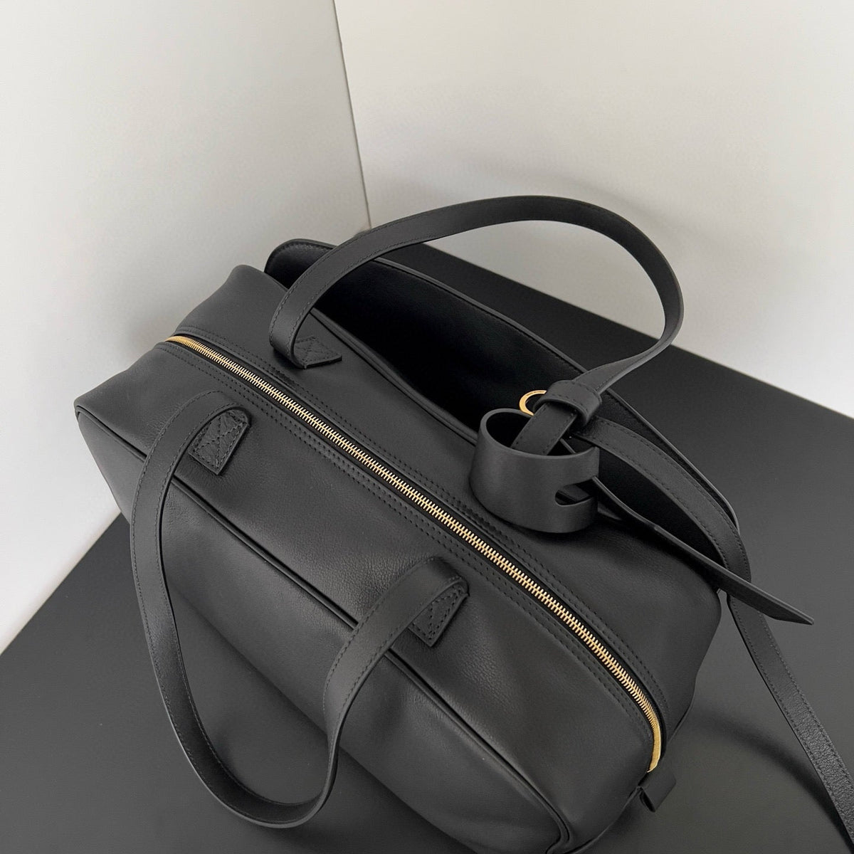 Bags- Bal Carrie Bowling Bag Medium Luxury Designer Leather Handbag