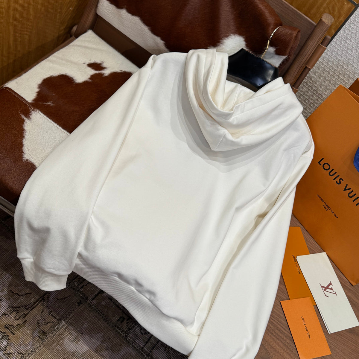 Louis Vuitton Hoodies- Louis Vuitton Lou Hoodie Comfortable Luxury Streetwear Hoodie