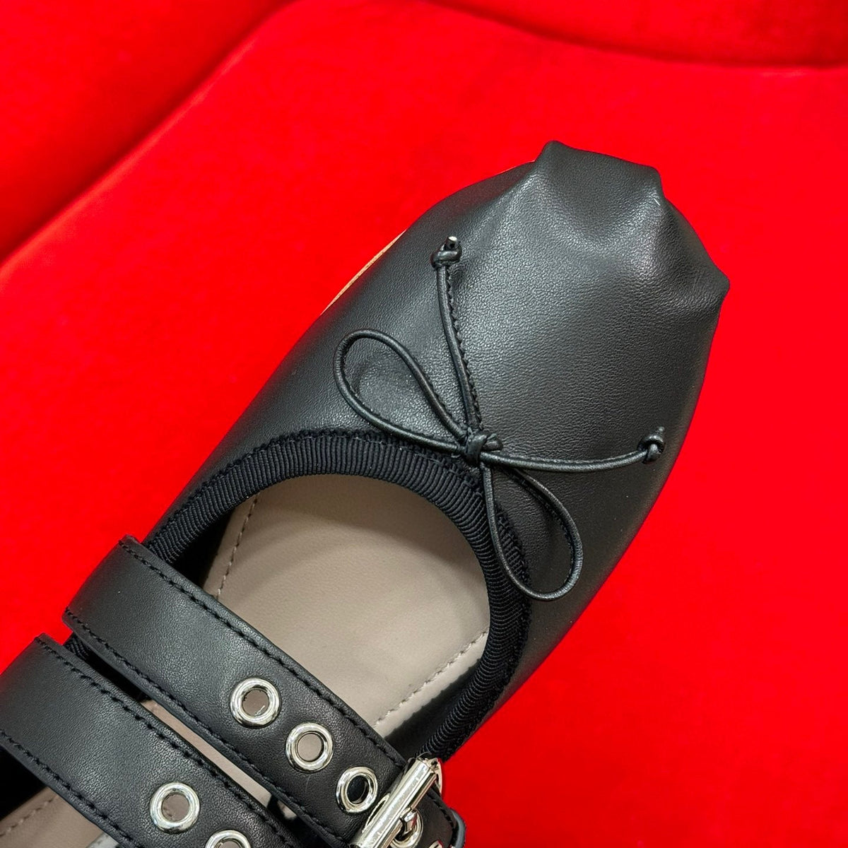 Shoes- Miu M Ballerina Flats Premium Designer Casual Shoes