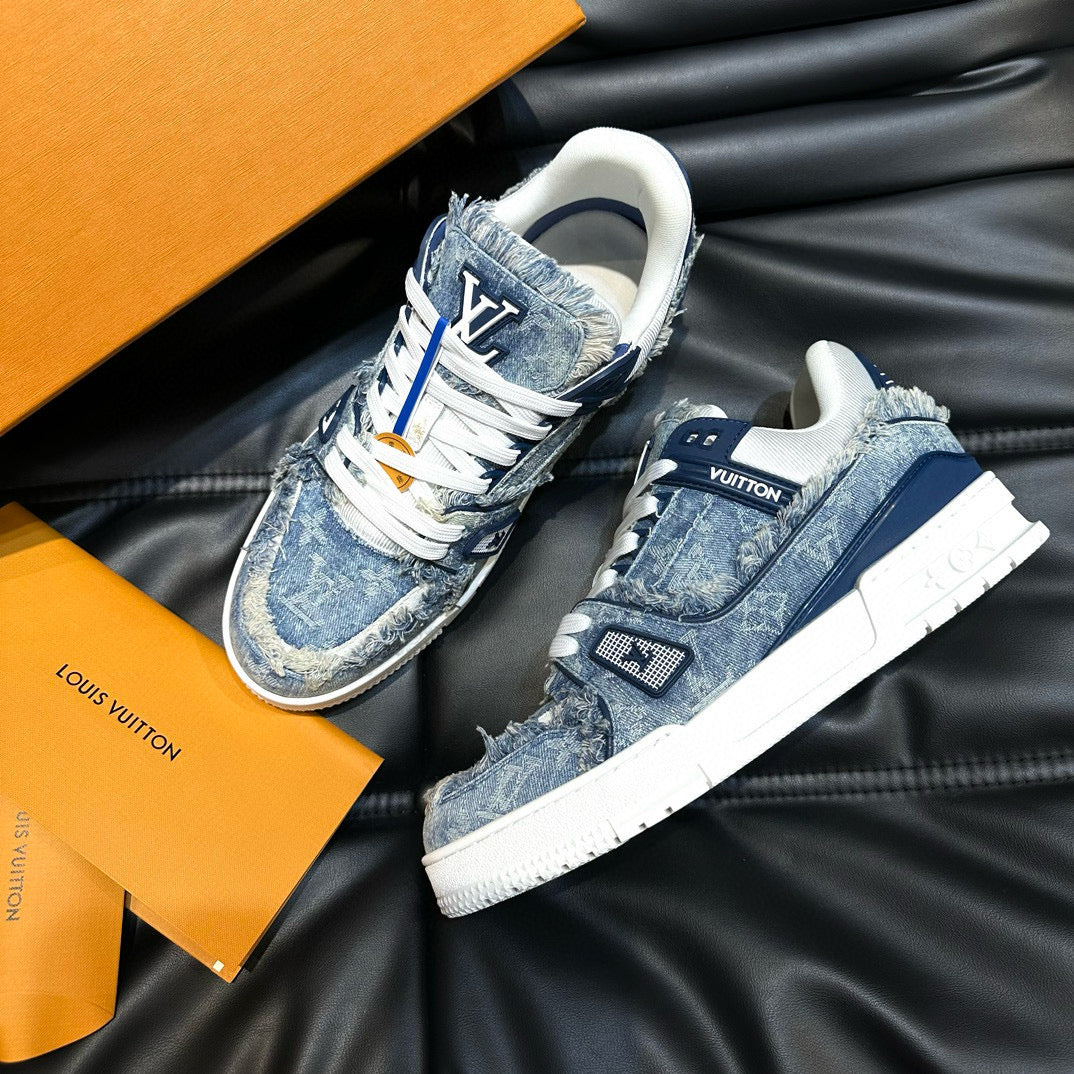 Louis Vuitton Shoes- Louis Vuitton Lou Trainers Premium Designer Casual Shoes