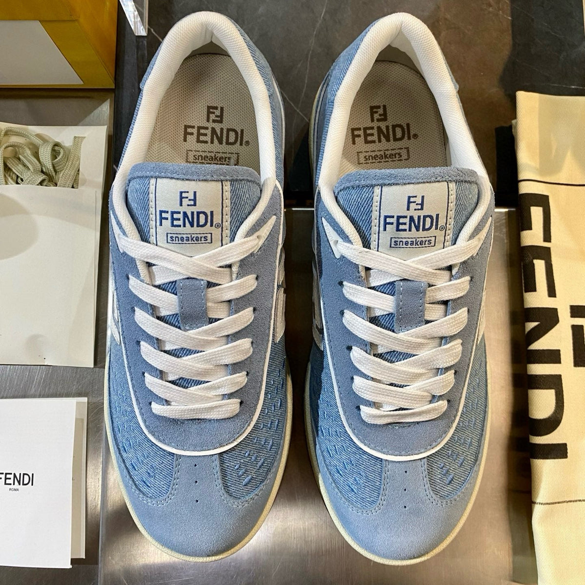 Shoes- Fen Match Sneaker Premium Designer Casual Shoes