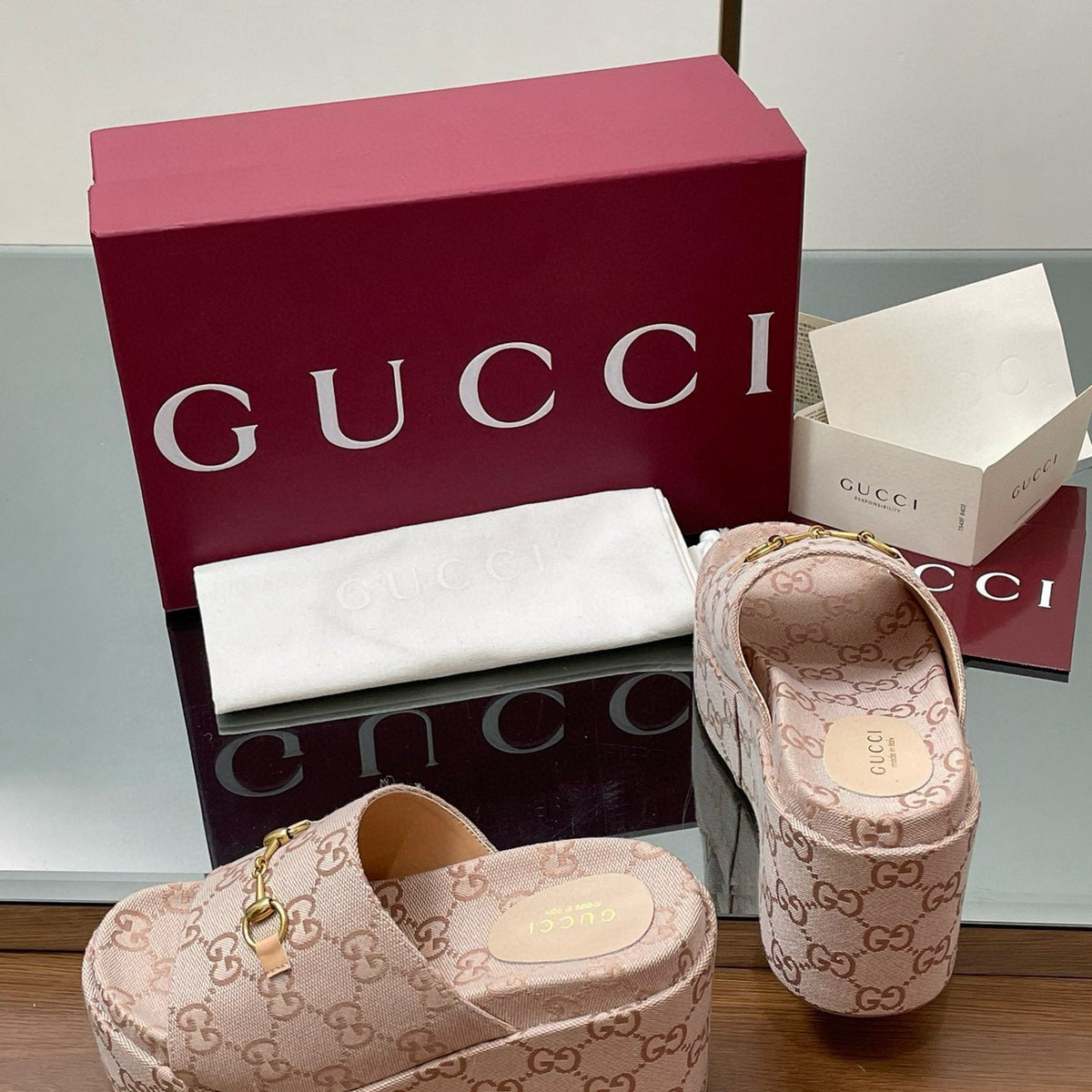 Gucci Shoes- Gucci Wedge Sandals Comfortable Everyday Designer Shoes