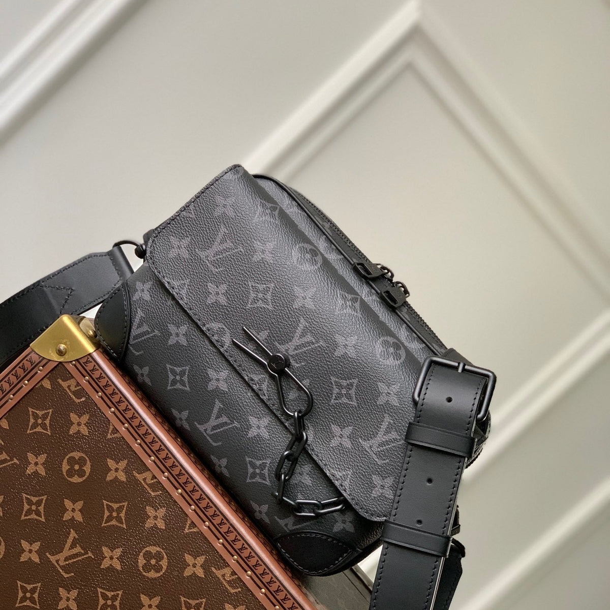 Louis Vuitton Bags- Louis Vuitton Lou Steamer Messenger Bag Premium Designer Shoulder Bag
