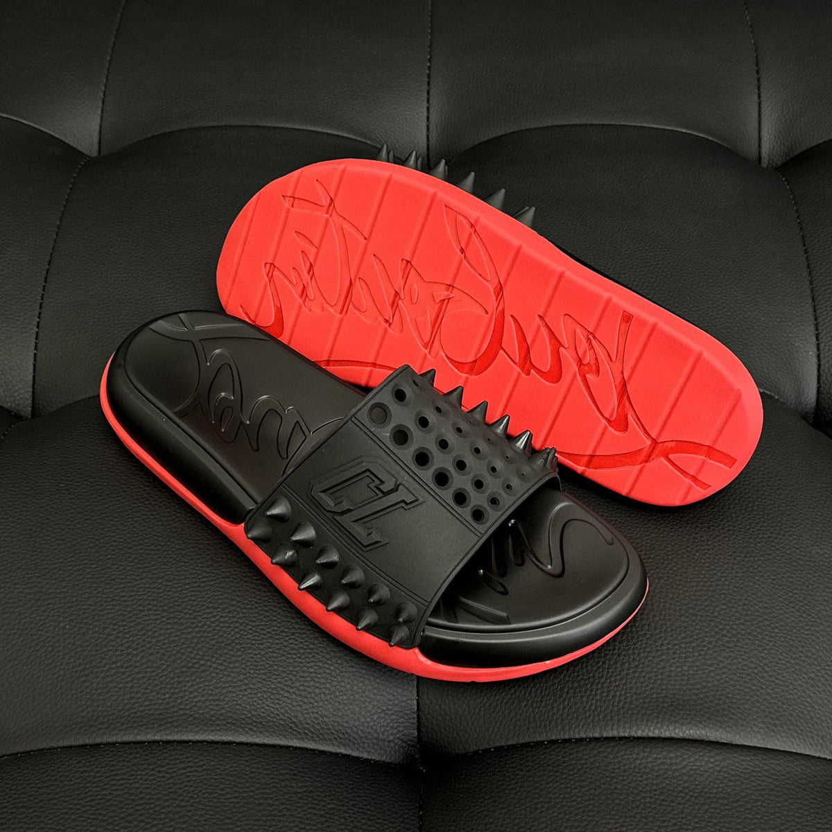 Shoes- Cl Spike Slides Premium Designer Casual Shoes