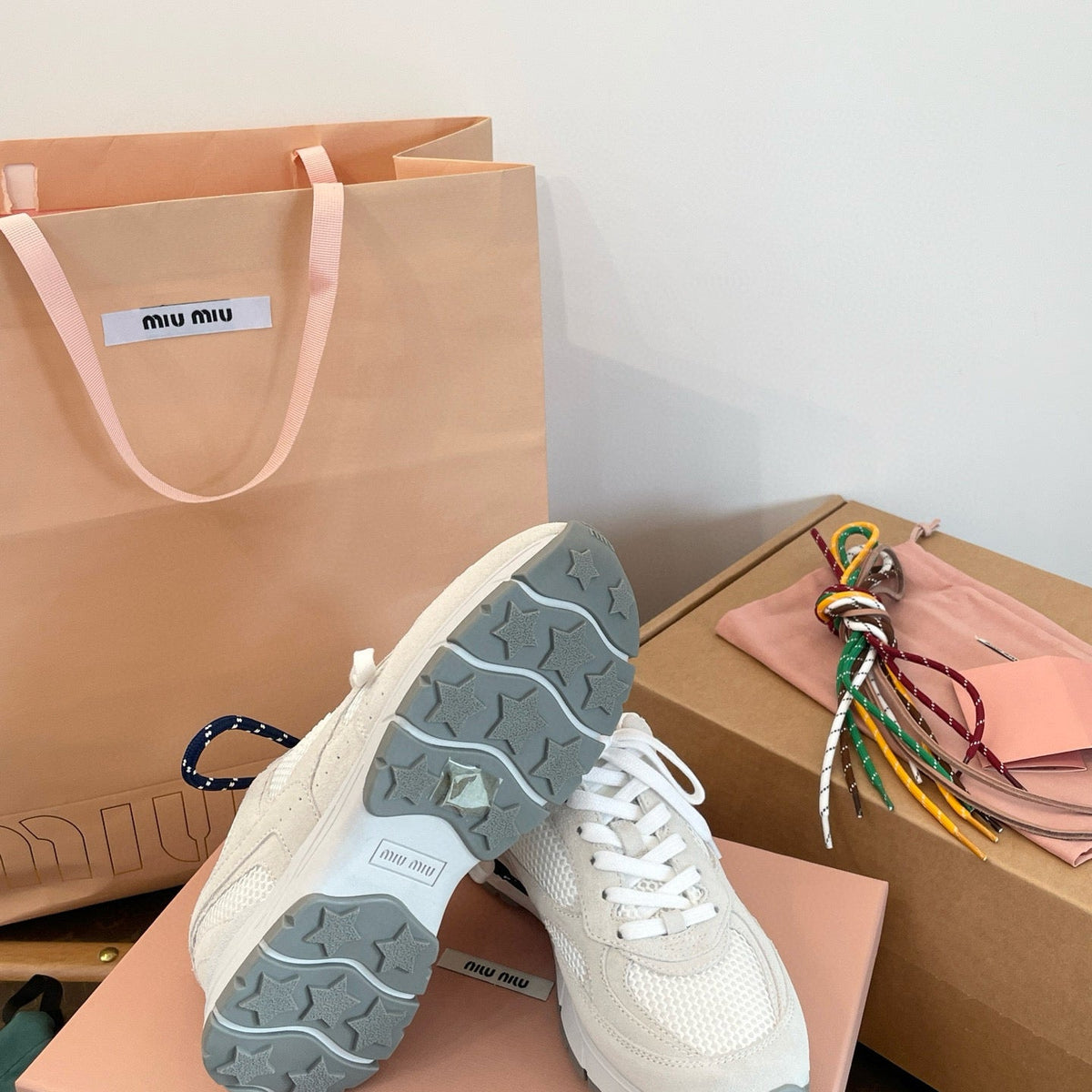 Shoes- Miu M Trainers Luxury Lifestyle Designer Footwear