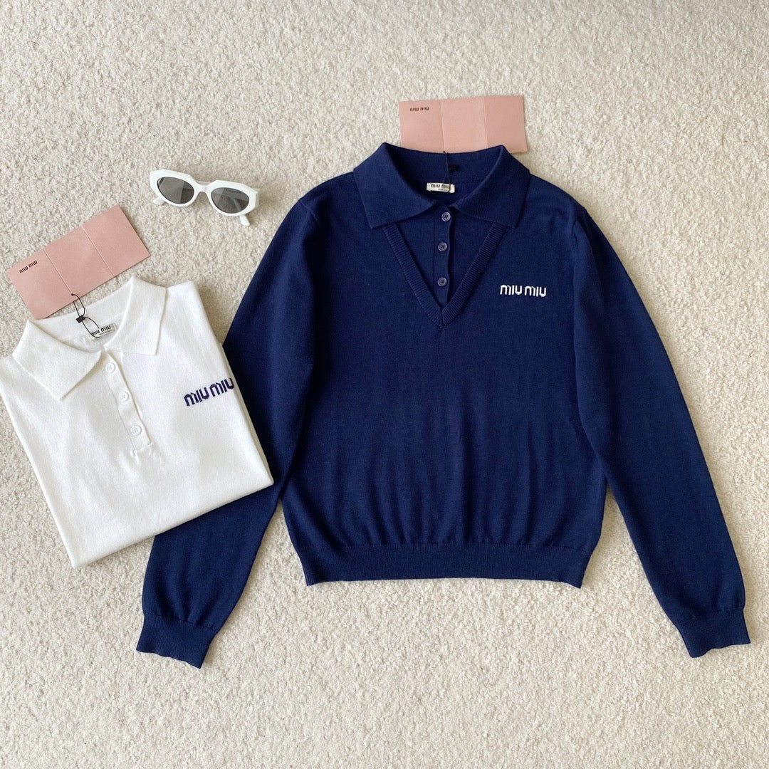 Sweaters- Miu M Jumper Luxury Designer Knit Sweater