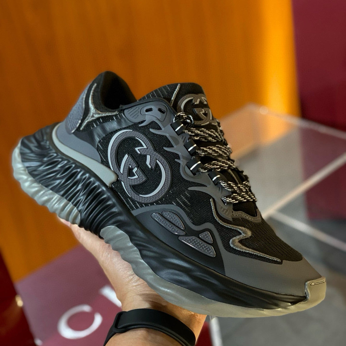 Gucci Shoes- Gucci Ripple Sneakers Premium Designer Casual Shoes