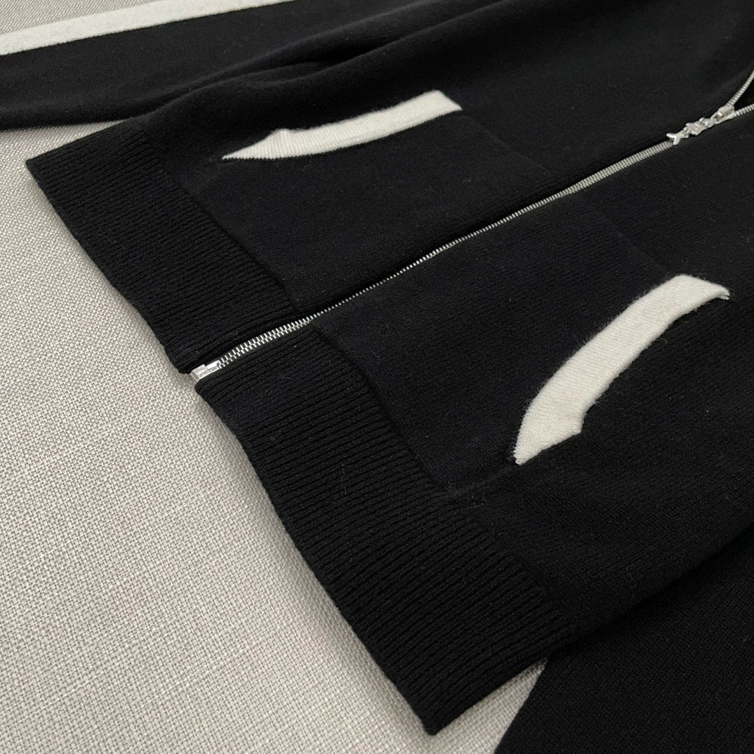 Chanel Hoodies- Chanel Zip Hoodie Premium Designer Casual Hoodie