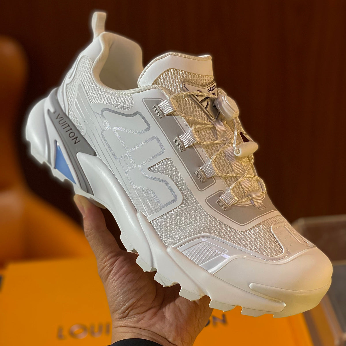 Louis Vuitton Shoes- Louis Vuitton Lou Runner Tatic Sneaker Premium Designer Casual Shoes