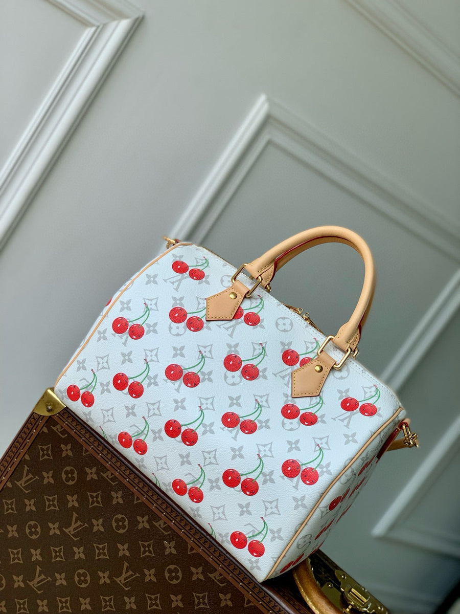 Louis Vuitton Bags- Louis Vuitton Lou x Murakami Speedy 30 Bag Luxury Designer Leather Handbag