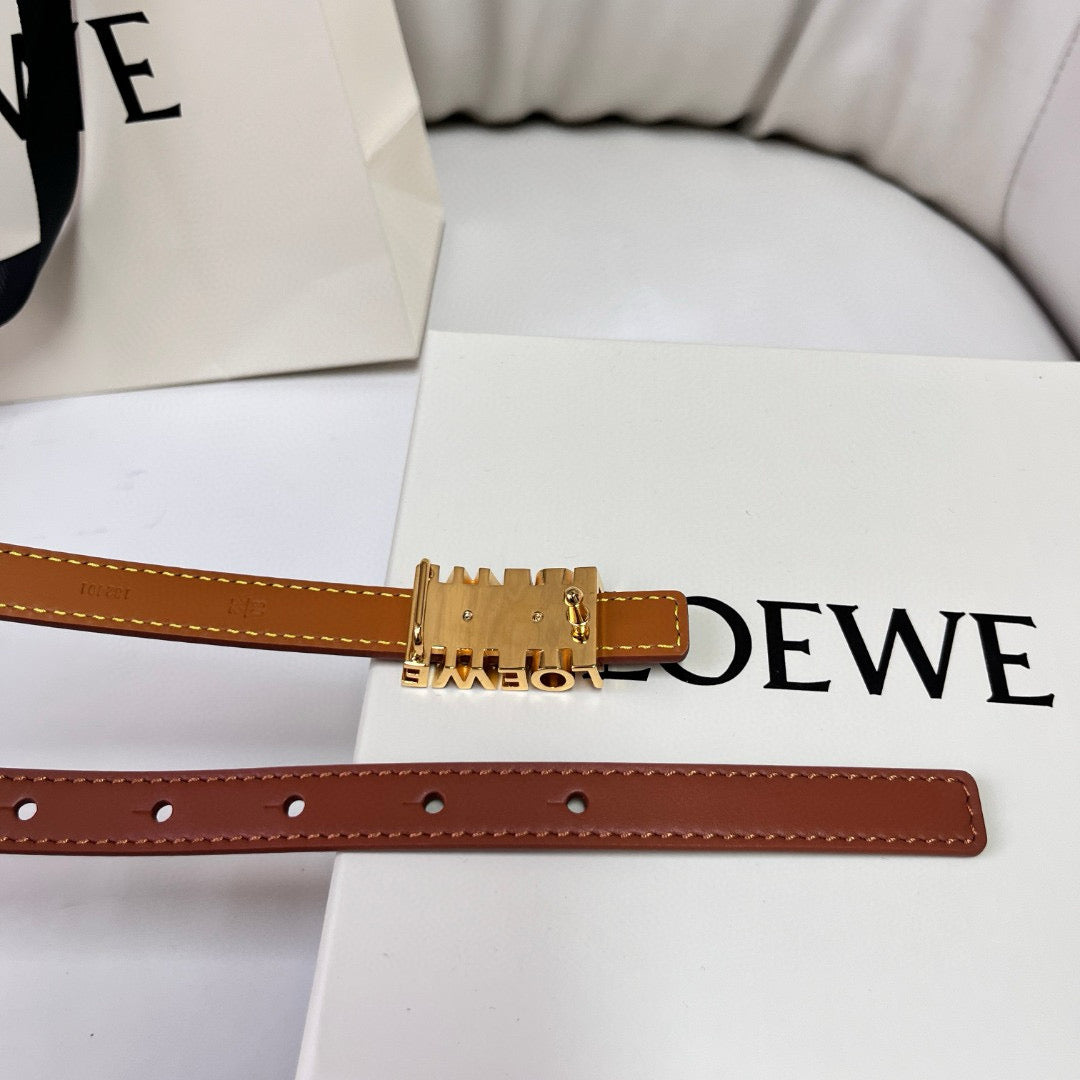 Belts- Loew Belt 1.5 Cm Premium Leather Designer Belt