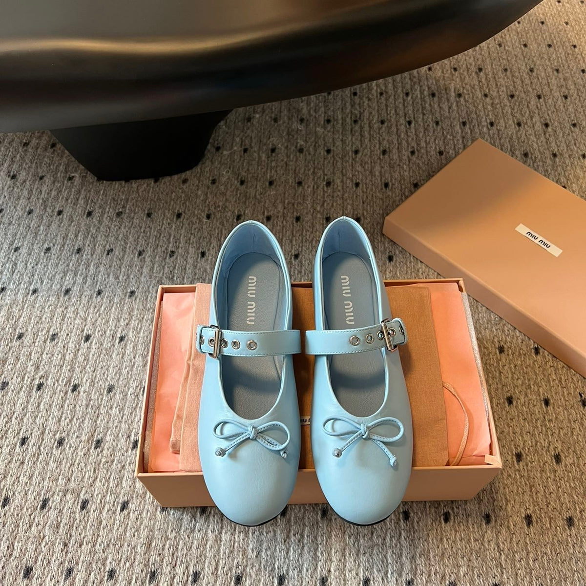Shoes- Miu M Ballerina Flats Comfortable Everyday Designer Shoes